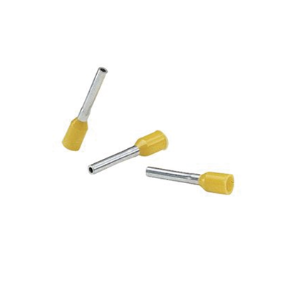Imagen de Ferrule Aislado Para Cables 4 AWG, PIN de 16 mm de Longitud, Mango Color Amarillo, Paquete de 50pz