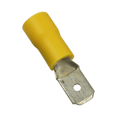 Imagen de Terminal tipo macho aislada / 12 - 10 AWG / Amarillo / Paquete de 25 piezas.