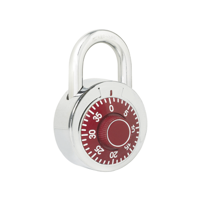 Imagen de Candado de Combinación / Medida 50 mm/ Nivel de Seguridad 3 / Combinación de Disco / Color Rojo.