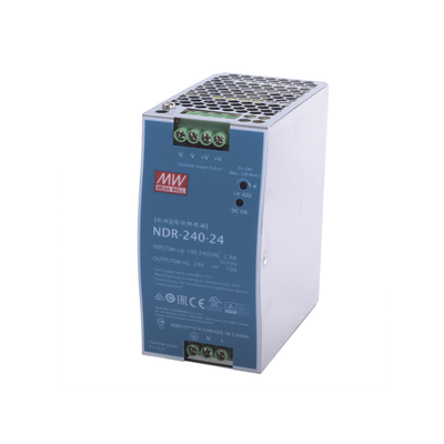 Imagen de Fuente de Poder Industrial de 240W, salida 24Vcc, 10A, para montaje Riel Din