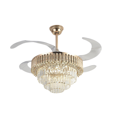 Imagen de Ventilador de Techo con Luminario LED de  110 V CA 50/60 Hz /  88 W /4500 Lm / 6500 - 4 000 - 2 700 K /3 Tonos de Luz / 1075 mm / 6 Velocidades /No Dimeable.