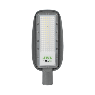 Imagen de Luminaria LED  de 100 W / 100 - 265 V CA~50/60 Hz / Fotocelda  / Color Blanco/ Dimensiones 200 x 465 x 78 mm / Ángulo de Luz 135°.