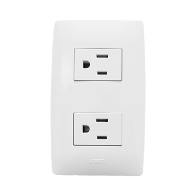 Imagen de Contacto Dúplex de 127 V~60 HZ 15 A / Color Blanco.
