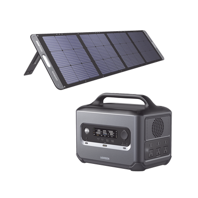 Imagen de Kit de Estación de Energía Portátil 1200W (1024Wh) + Panel Solar Plegable de 200W