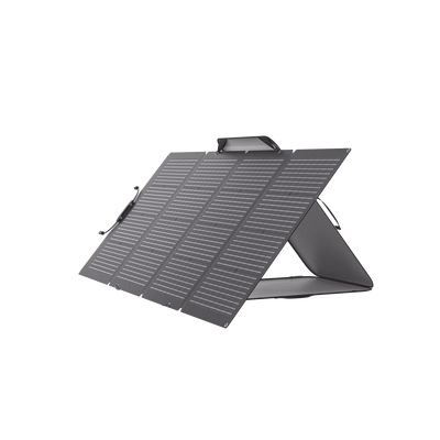 Imagen de Módulo Solar Bifacial, Portátil y Flexible de 220W Recomendado para Estaciones Portátiles EFD330, EFD350 ó EFD500 / Ajuste de Ángulo / Carga Eficiente / Incluye Cable XT60 a MC4