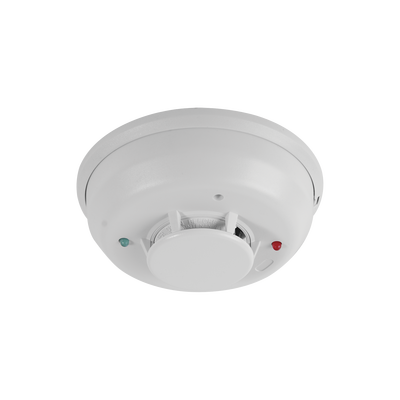 Imagen de Detector Fotoeléctrico de Humo de 4 Hilos con Sensor de Temperatura, Sirena Interconstruida y Relevador, Serie i3