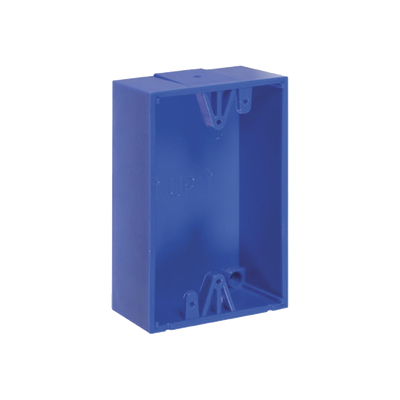 Imagen de Caja trasera de montaje color azul para estaciones de parada STOPPER