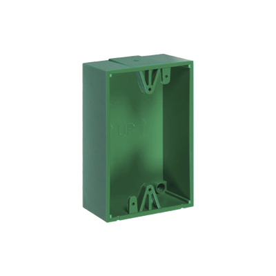Imagen de Caja trasera de montaje color verde para estaciones de parada STOPPER
