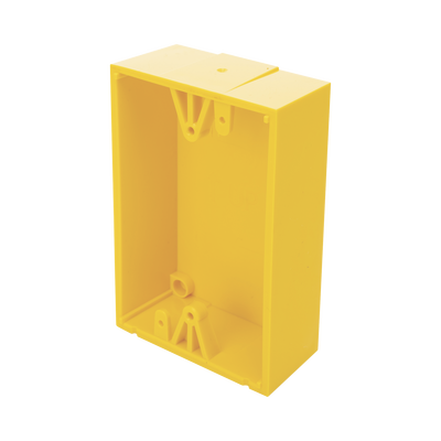 Imagen de Caja trasera de montaje color amarillo para estaciones de parada STOPPER