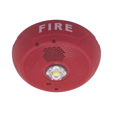 Imagen de Sirena con Lámpara LED Estroboscópica / Montaje en Techo / Nivel de Candelas Seleccionable / Color Rojo / Nuevo Diseño Moderno y Elegante / Menor Consumo de Corriente