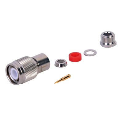 Imagen de Conector TNC Macho Rosca Izquierda para cables RG-58/U, RG-142/U.