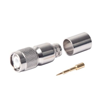 Imagen de Conector TNC Macho de Anillo Plegable para LMR-400, 9913, 8214, CNT-400, RFLASH-1113, RG8/U-SYS, Niquel/Oro/Teflón.