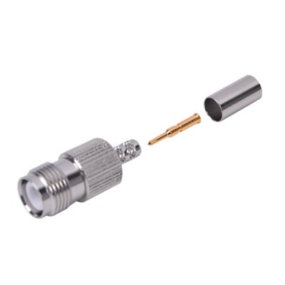Imagen de Conector TNC Hembra Inverso para cable RG-142/U.
