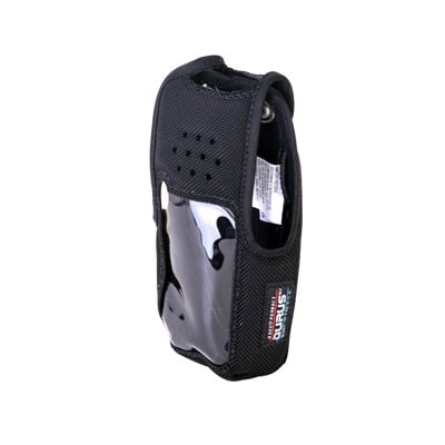 Imagen de Funda de Nylon, clip metálico /cinto, capuchón con broches /botones y visor frontal para NX-410K2 y NX-411K2.