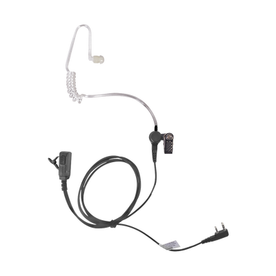 Imagen de Micrófono - audífono de solapa con tubo acústico transparente para KENWOOD TK3230/3000/3402/3312/3360/3170,NX240/340/220/320/420 con tubo acústico de PU (grado médico)