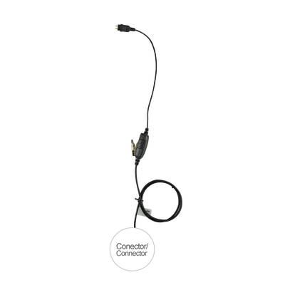 Imagen de Micrófono de 1 cable serie LOC para Motorola TETRA Series MTH650/ 700/ 800/ 850, MTP850