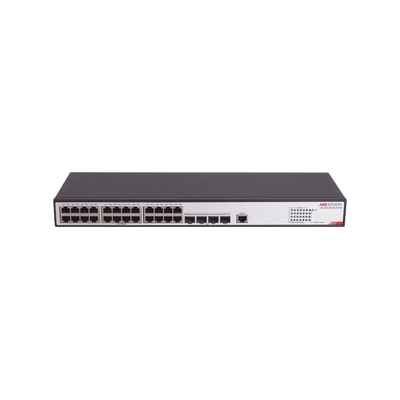 Imagen de Switch Gigabit PoE+ / Administrable / 24 Puertos SFP GE  / 4 Puertos SFP 10G  / Soporta IGMP