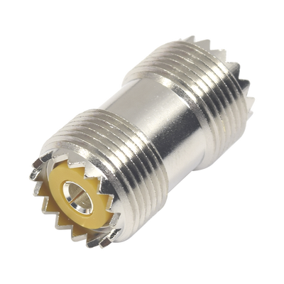Imagen de Adaptador Barril en Línea, de Conector UHF Hembra (SO-239) a UHF Hembra (SO-239), Niquel/ Plata/ Dap.