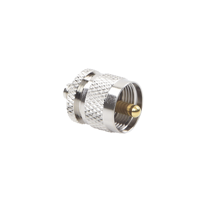 Imagen de Adaptador en Línea de Conector SMA Hembra a UHF Macho (PL-259), Níquel/ Oro/ Teflón.