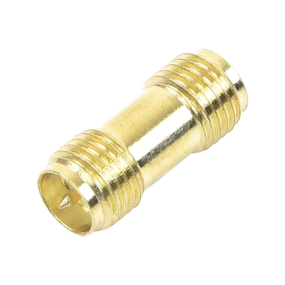 Imagen de Adaptador Barril de SMA Hembra Inverso a SMA Hembra Inverso, Oro/ Oro/ Teflón,