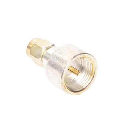 Imagen de Adaptador UNIDAPT Hembra a SMA Macho, Plata / Oro / Teflón.
