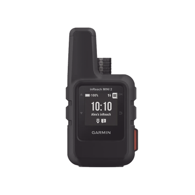 Imagen de Navegador satelital InReach Mini 2 color negro, con cobertura global mediante la red Iridium, cuenta con botón de emergencia, batería para hasta 50 horas, GPS y brujula.