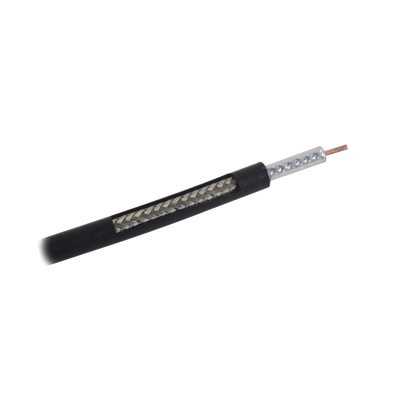Imagen de Metro de Cable Coaxial RG-58 LMR-195, Baja Pérdida de 50 Ohms, Conductor de Cobre Sólido