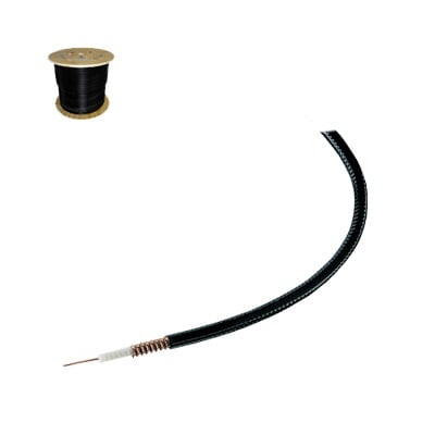 Imagen de Cable coaxial HELIAX de 1/4", cobre corrugado, superflexible, BLINDADO, 50 Ohms, Carrete de 305 metros