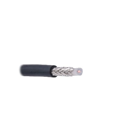 Imagen de Cable coaxial RG BROADCAST RG58USYS, 20 AWG , blindaje de malla trenzada de cobre estañado ( CuSn ) 96%, aislante de polietileno sólido.