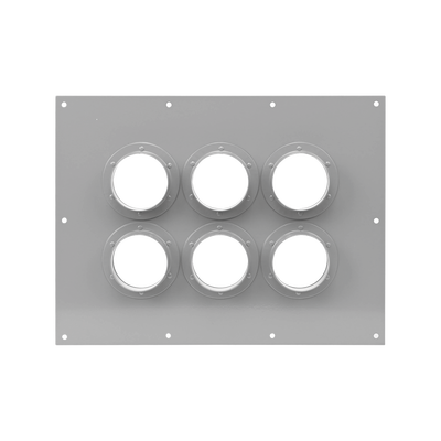 Imagen de Placa Pasamuro Con Capacidad de 6 Botas de 4"