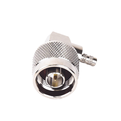 Imagen de Conector N Macho en A/R de Anillo Plegable para Cables RG-58/U, RG-142/U, Niquel/ Oro/ Teflón.