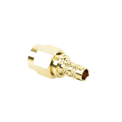 Imagen de Conector SMA Macho de Anillo Plegable para Cable RG-58/U, Oro/Oro/Teflón.