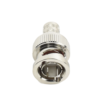 Imagen de Conector BNC Macho de Anillo Plegable para Cable RG-6, Níquel/ Oro/ Teflón.