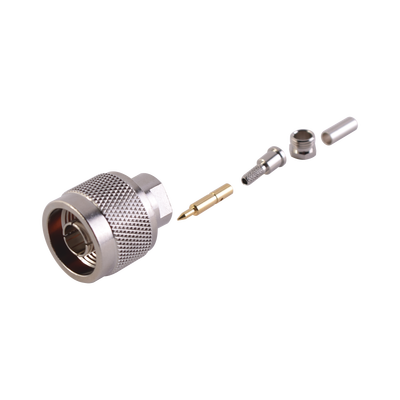 Imagen de Conector N Macho de anillo plegable para cable RG-174/U, BELDEN 8216.