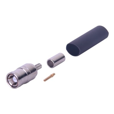 Imagen de Conector SMB Macho de Anillo Plegable (PIN Hembra) para Cables RG-174/U, 8216, Niquel/Oro/Teflón.