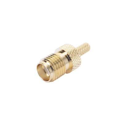 Imagen de Conector SMA Hembra Inverso de anillo plegable para cable RG-174/U, BELDEN 8216.