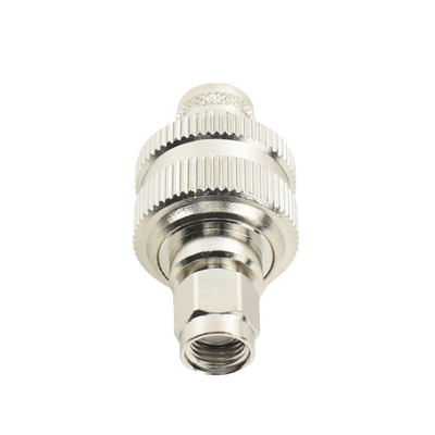 Imagen de Conector SMA Macho Inverso de Anillo Plegable para RG-8/U, 9913, LMR-400, Níquel/ Oro/ Teflón.