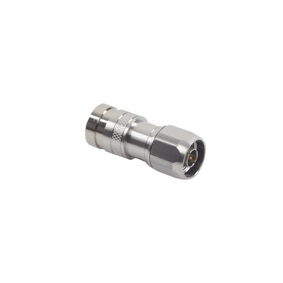 Imagen de Conector N Macho de Compresion, en linea para LMR-400, CNT-400, RG-8/U, RF-400, Plata/Oro/Teflón.