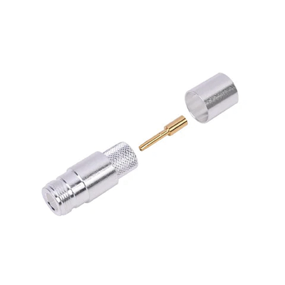 Imagen de Conector N Hembra de Anillo Plegable para Times LMR-600, Belden 7977A (RF-600) o Andrew CNT-600.