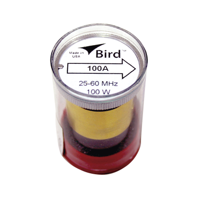 Imagen de Elemento de 100 Watt en Línea 7/8" para Wattmetro BIRD 43 en Rango de Frecuencia de 25 a 60 MHz.