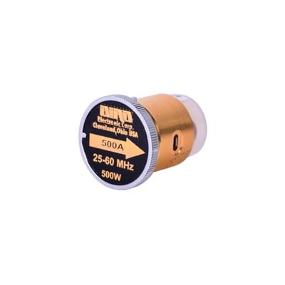Imagen de Elemento de 500 Watt en Línea 7/8" para Wattmetro BIRD 43 en Rango de Frecuencia de 25 a 60 MHz.