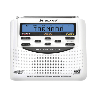 Imagen de Radio receptor del Sistema de Alerta Sísmica Mexicano y meteorológico NOAA, vía radio en VHF y mediante códigos EAS-SAME