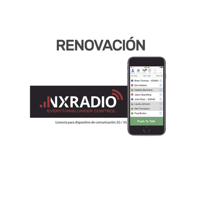 Imagen de Renovacion de Servicio Anual NXRadio para Dispositivos  Android, iOS, Despacho en PC, VEPG3, VEPG4