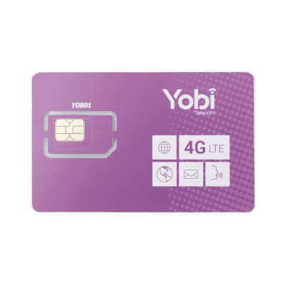 Imagen de SIM Yobi para dispositivos móviles 3G/4G, 3.5GB Mensual por 1 año de servicio (solo datos)