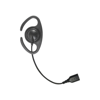 Imagen de â€‹Auriculares de gancho en forma de "C" con cable de fibra trenzada y conector SNAP. Requiere micrófono de solapa de 1 o 2 hilos de la Serie SNAP.