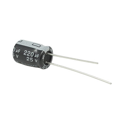 Imagen de Capacitor Electrolítico de Aluminio, Radial de 220 µFd, 25 Vcc, 105 °C, 8 x 11 mm, .