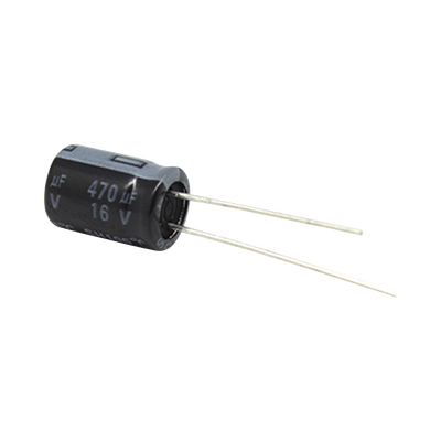 Imagen de Capacitor Electrolítico de Aluminio, Radial de 470 µFd, 16 Vcc, 105 °C, 8.0 x 11 mm.
