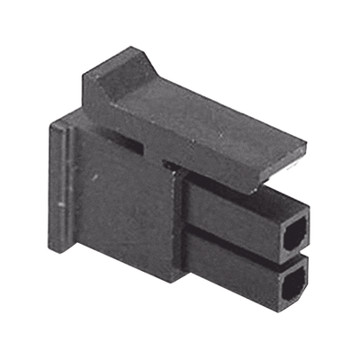 Imagen de Receptáculo de dos posiciones en Conector Rectangular de Carcasa Negra de 0.118 "(3.00 mm) Molex.