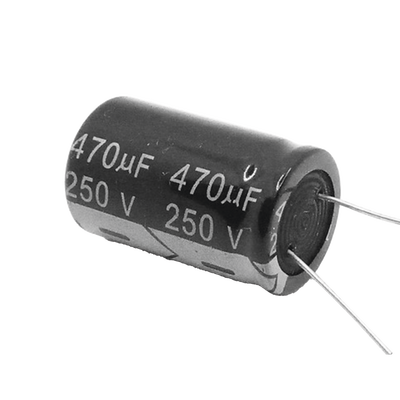 Imagen de Capacitor Electrolítico de Aluminio, Radial de 470 µFd, 250 Vcc, 105 °C, 25 x 40 mm.