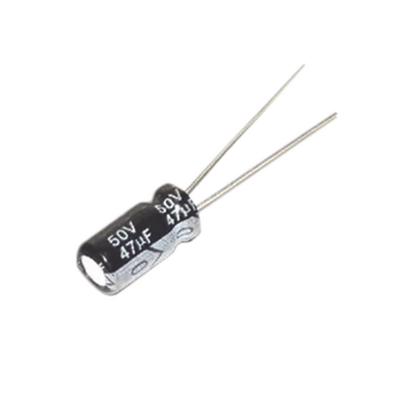 Imagen de Capacitor Electrolítico de Aluminio, Radial de 47 µFd, 50 Vcc, 105 °C, 6.3 x 11 mm.